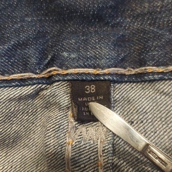 True Religion Bleached Super T Medium Wash Blue Jeans Ricky Sz38 - Picture 3 of 5